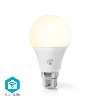 Nedis WIFILW12WTB22 Smartlife Led Bulb Wi-fi B22 800 Lm 9 W Warm Wit 2700 K Energieklasse: A+ Android&trade; &amp; Ios A60
