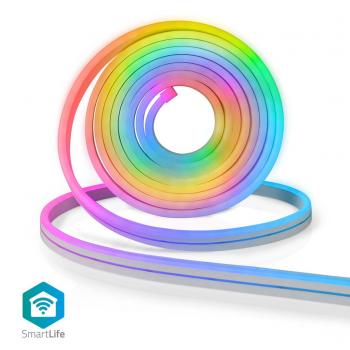 Nedis WIFILN51CRGB Smartlife Gekleurde Led-strip Wi-fi Meerkleurig 5000 Mm Ip65 960 Lm Android&trade; / Ios