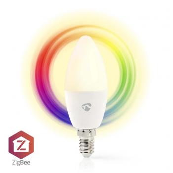 Nedis ZBLC10E14 Smartlife Multicolour Lamp Zigbee 3.0 E14 470 Lm 4.9 W Rgb / Warm Tot Koel Wit 2200 - 6500 K Android&trade; / Ios Kaars 1 Stuks