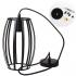 Homestyle Pro MK011-B Industriële Hanglamp 14x23 cm Zwart/Metaal